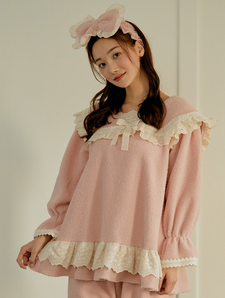 [Pink - sold out]Women&#039;s Bonnie Wool Top (2C Long-sleeved) 21-09932